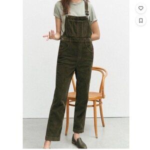 Madewell Corduroy Green Overalls